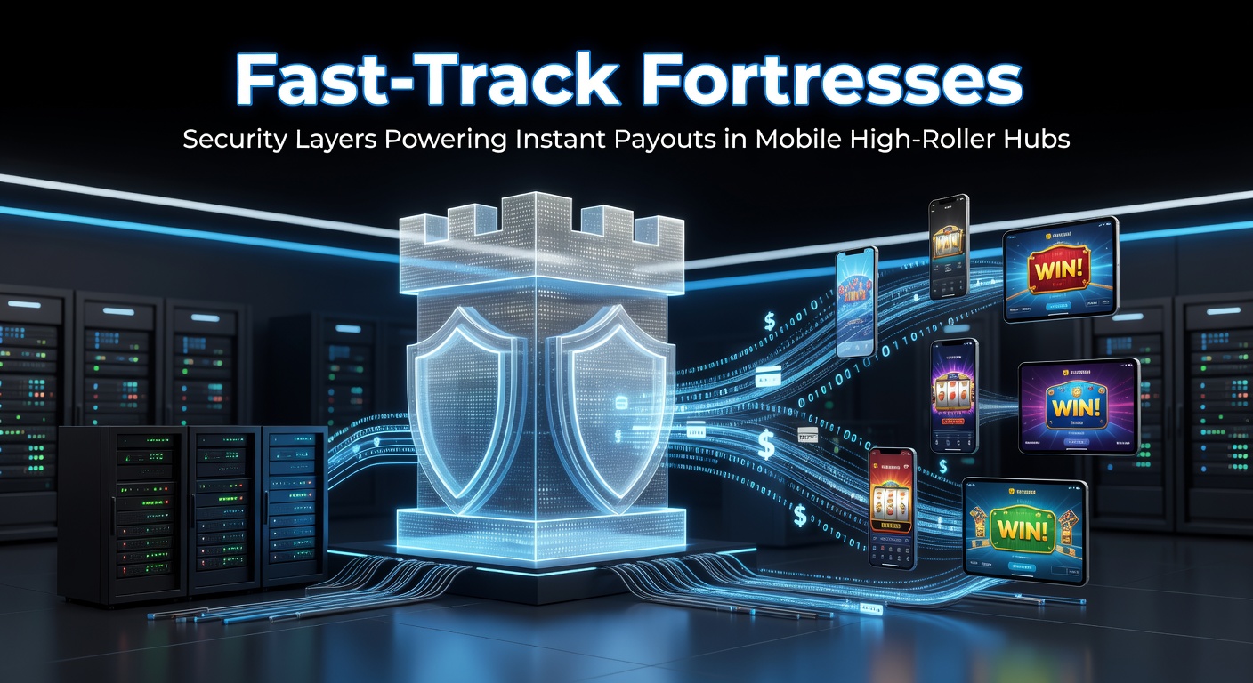 Grafik zeigt schützende Schichten um ein mobiles Casino-Symbol mit Blitz-Auszahlungspfeilen