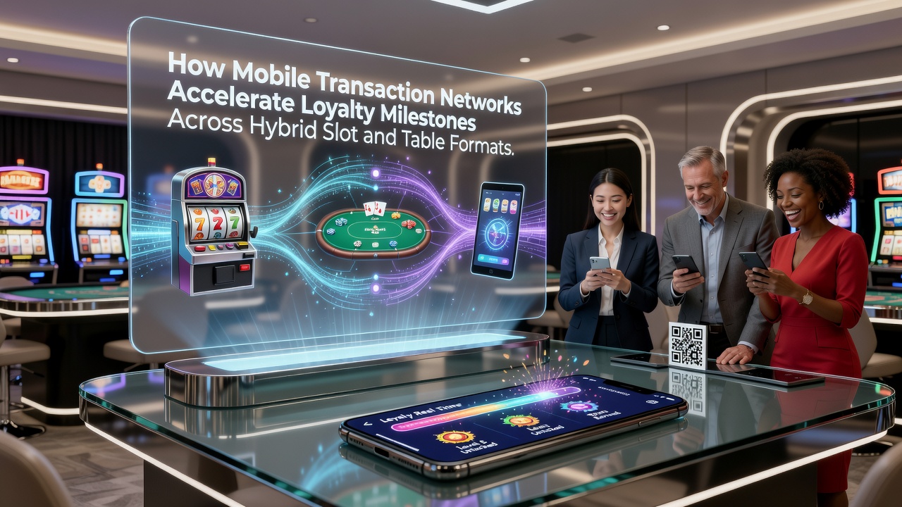 Darstellung von Transaktionsflüssen zwischen Slots und Live-Tischen in mobilen Netzwerken