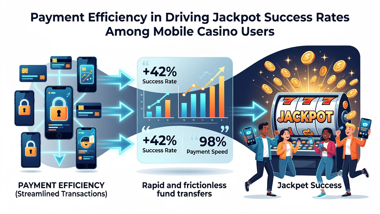 Illustration von synchronisierten Zahlungs- und Jackpot-Systemen in adaptiven mobilen Casino-Umgebungen