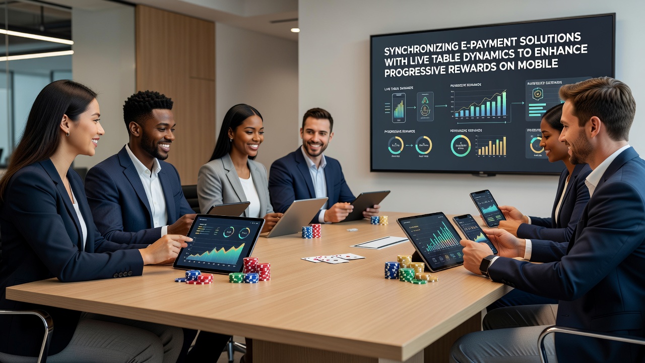 Mobile Ansicht eines synchronisierten Live-Tisch-Spiels mit E-Payment-Integration
