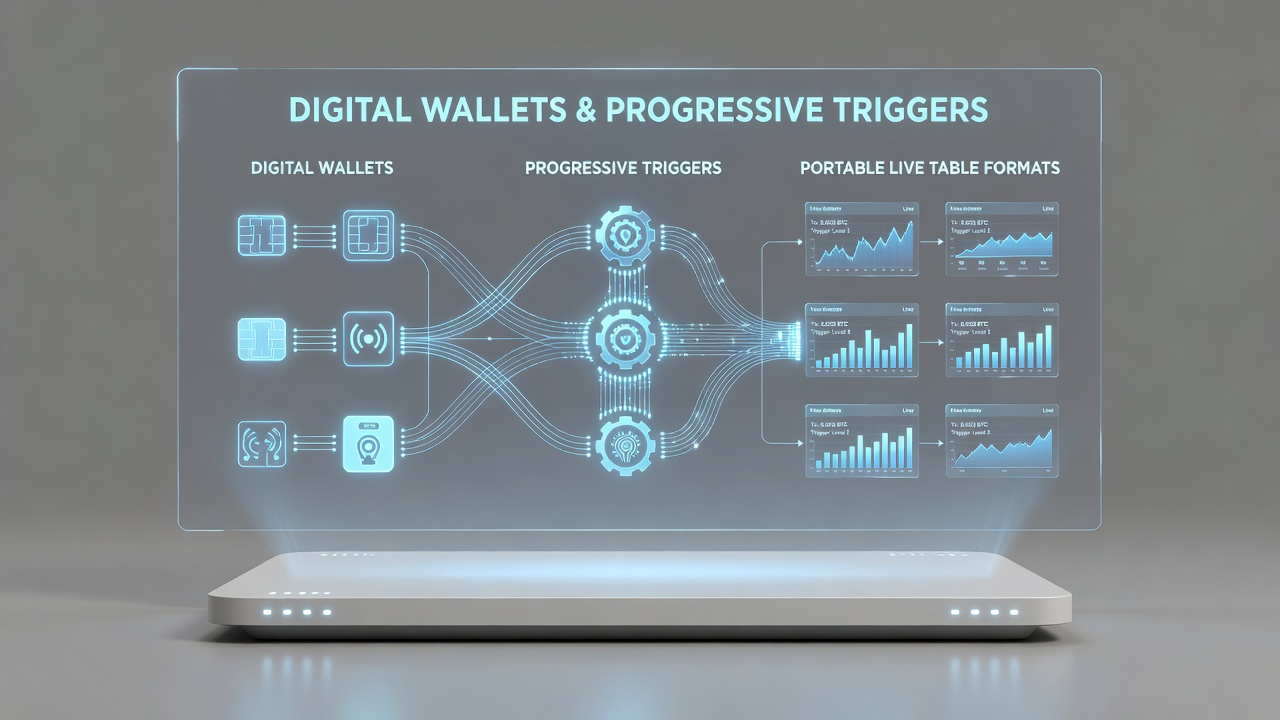 Mobile Live-Tische mit synchronisierten Wallet- und Trigger-Systemen